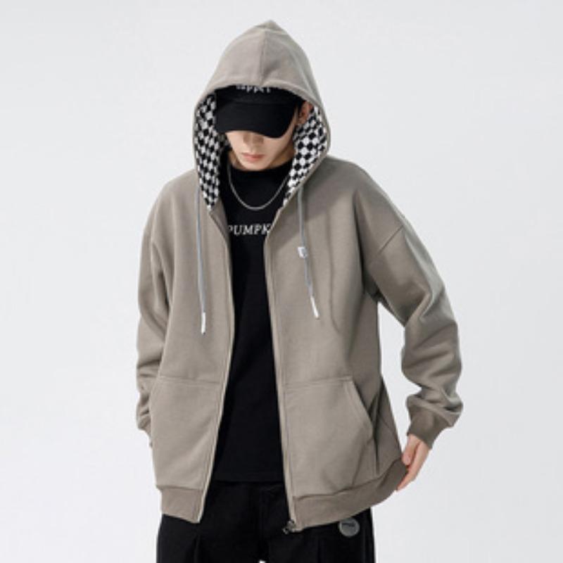 Men S Loose Fit Fleece Fake Two Piece Long Sleeve Hoodie