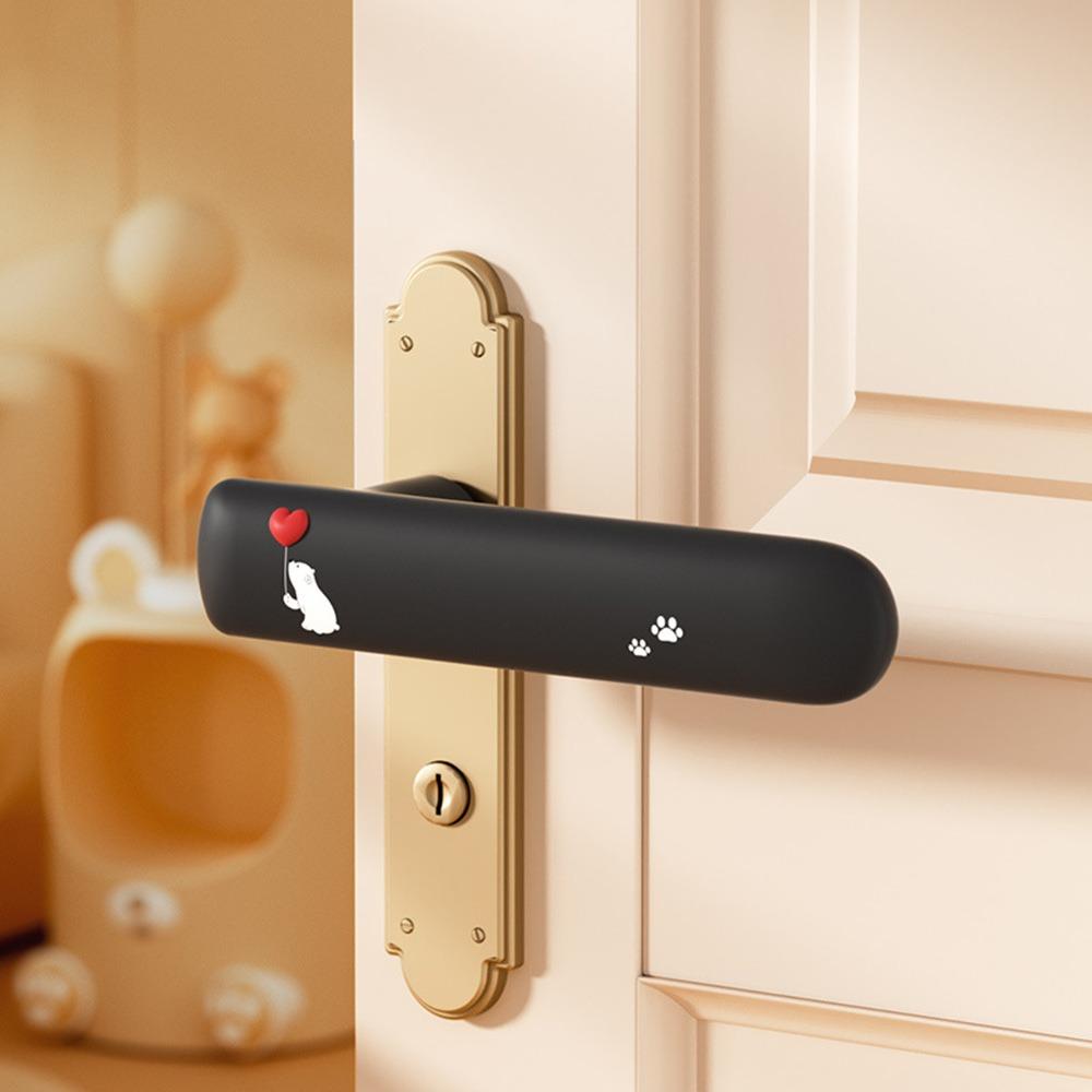 Anti-collision Door Knob Cover Silicone Protective Pad Cute Baby Safety Sleeve Protector for Home