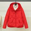 Fashionable Winter Coat for Women, Short Style Two-Piece Hoodie with Solid Color, Thickened Cotton Padded Jacket