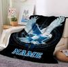 Custom Name Mystic Town Flannel Blanket Throw Blanket Soft Warm Sofa Bed home Decor Unique Gift