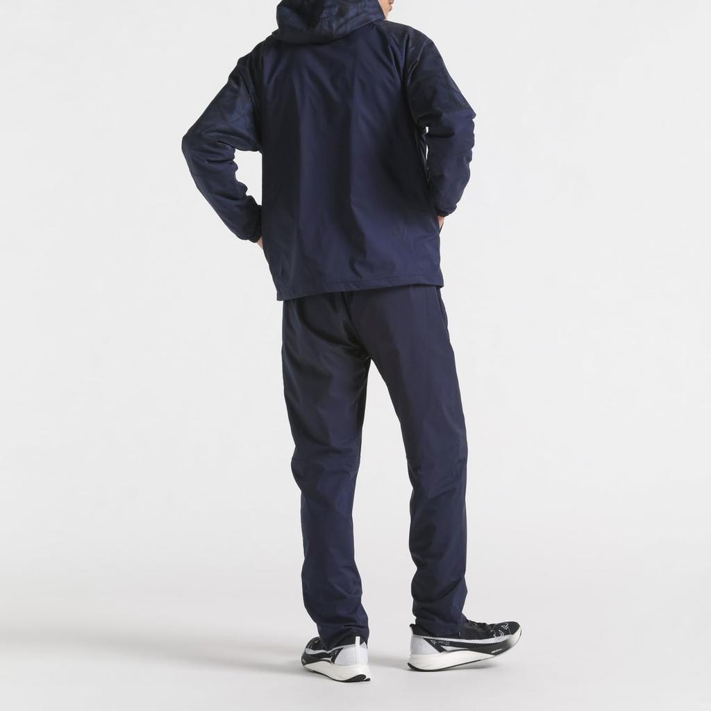 Windbreaker Descente HEATNAVI TOUGH Pattern Graphic Full Zip Hoodie Training NVNV S [Move Sports] All-over