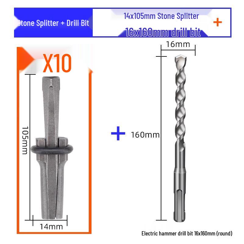 Клин и зубило для раскалывания камня для каменотесов