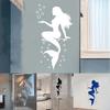 Charm Mermaid Wall Sticker Features Home Decoration