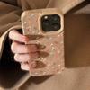 Мягкий кожаный чехол с мелкими цветочными узорами для iPhone 16, Apple 15, 17promax Retro, осень/зима 13 Art