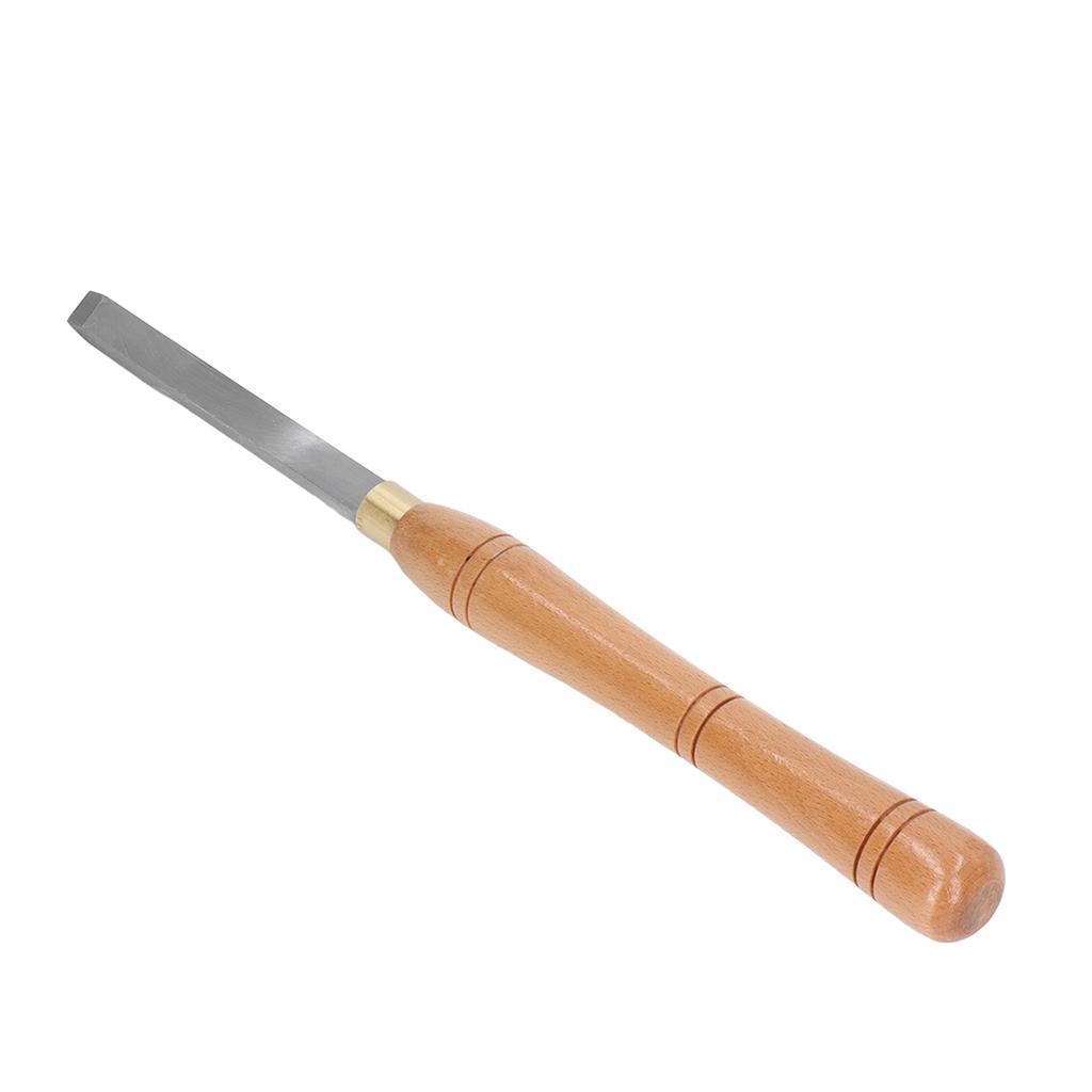 Skew Chisel HSS Lathe Turning Tool Ergonomic Beech Handle Lathe Chisel for Woodworking