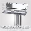 Reusable Rainbow Metal Safety Razor Set, including a razor stand and replacement blades stylish travel razor suitable for men