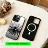 Чехол для телефона с темными цветами для iPhone 17, 16, 15, 14, 13, 12, 11 Plus, Pro, магнитный, для Magsafe, беспроводной зарядки