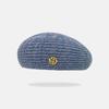Thin Painter Berets Korean Beanie Cap Vintage Hollow Knitted Beret  Summer and Autumn