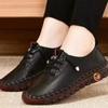 Hot Sneakers for Women's Shoe Lace Up Leather  Platform Loafers Spring Casual Mom Flat Shoe Mujer Zapatos Chaussure Femme