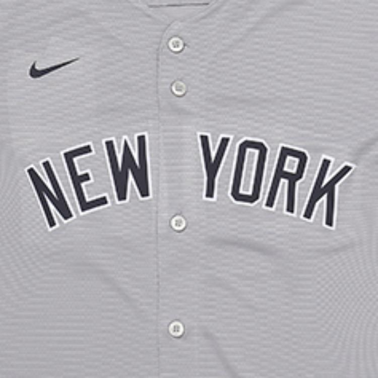 Nike X MLB New York Yankees Classic Letter Print Comfortable Casual Short Sleeve Shirt Kids Tops Gray 3Z3B7ZWBA-JUDGE