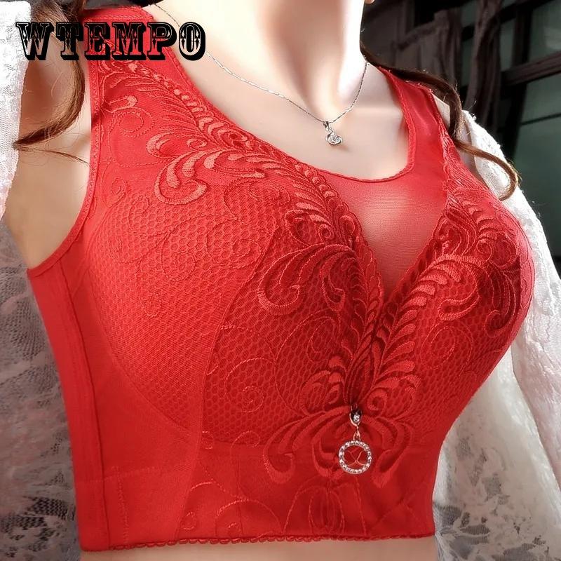 Сексуальные бюстгальтеры пуш-ап, женский бюстгальтер больших размеров 34-52, чашка CDE, тонкие собранные беспроводные бюстгальтеры, нижнее белье, бюстгальтер без косточек с вышивкой и цветочным принтом, женский