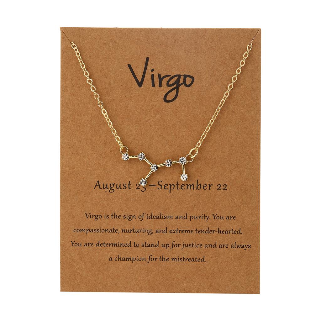 Ожерелье для женщин, ожерелье с подвеской в виде карты зодиака, простая персонализированная цепочка на ключицу с бриллиантовым ожерельем в виде созвездия, элегантное ожерелье