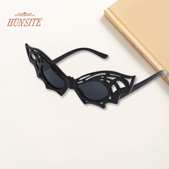 Очки для Хэллоуина, солнцезащитные очки в стиле ретро, ​​очки унисекс в форме летучей мыши, однотонные очки, очки для танцев на Хэллоуин, очки забавных оттенков