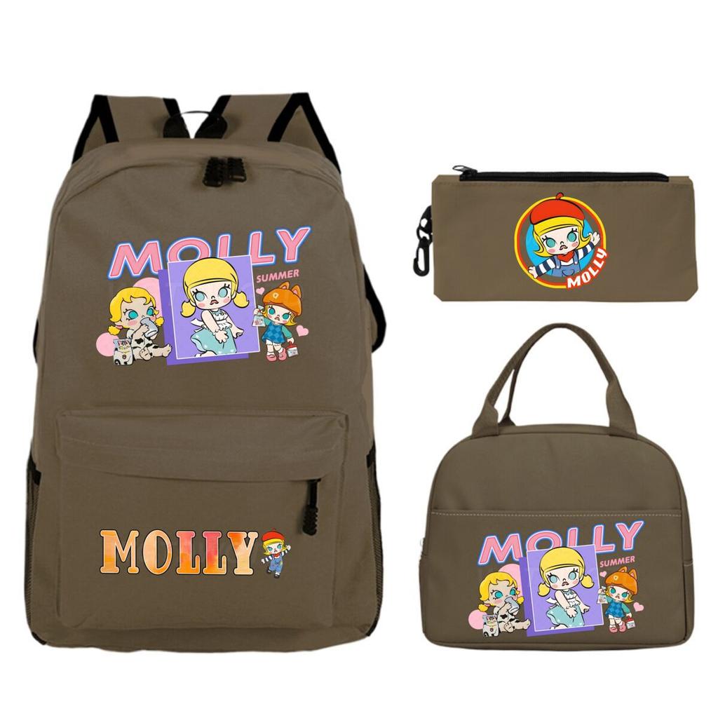 Children'S School Bag Leisure Pencil Bag College Meal Bag Printing Three-Piece Backpack For Primary And Secondary School Students