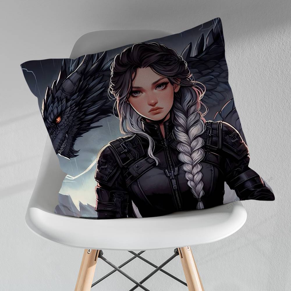 Art FFourth WWing Novel pillow over living room sofa cushion cover home decoration bedroom room bed pillow cover
