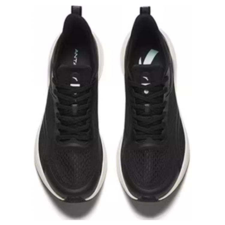 Anta Comfortable Shock Absorbing Durable Low Top Running Shoes Women Sneakers Black 122425540-6