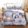 Постельное белье Kpop Babymonster Комплект постельного белья Пододеяльник Комплект для кровати Пододеяльник Наволочка Одеяло Размер King Queen Комплект постельного белья для мальчиков и взрослых