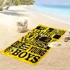 YB Print Beach Towel, Large Soft Quick Dry Towel for Beach Camping Swimming