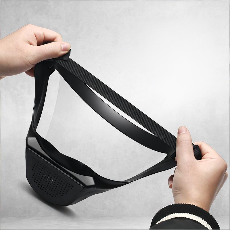 Safety Face Shield Anti-splash Anti-fog Features with Adjustable Headband for Office and Travel