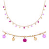 [R5750] - Gold-Plated Necklace 'Sissi' Rose Gold - 4 Mm