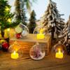 6/12 шт. Подвесной подсвечник Стеклянные шары-подвески с гирляндой из хрустальных бусин Держатель для свечей-таблеток для Свадебной Вечеринки Украшения Дерева