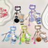 Hello Kitty Keychains for Bag Cartoon Sanrio Pendent Key Chains Anime Long Leg Kitty Keyring Phone Charm Kawaii Kids Gifts