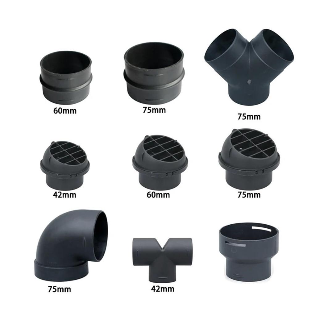 FENG GUO 42/60/75 мм Воздуховод для автомобильного отопителя Соединитель Патрубок Прямой соединитель для воздуховода отопителя Соединитель шланга (Т 60ММ)