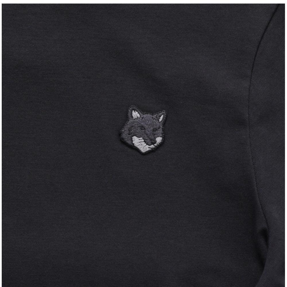 MaiSon KitSune Mw00127kj0119 P199 Bold Fox Head Patch Women S Short Sleeve Tee