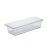 Household Rectangular Transparent Refrigerator Crisper, Cupboard Grain Storage Plastic Box Freezable With Drain Layer