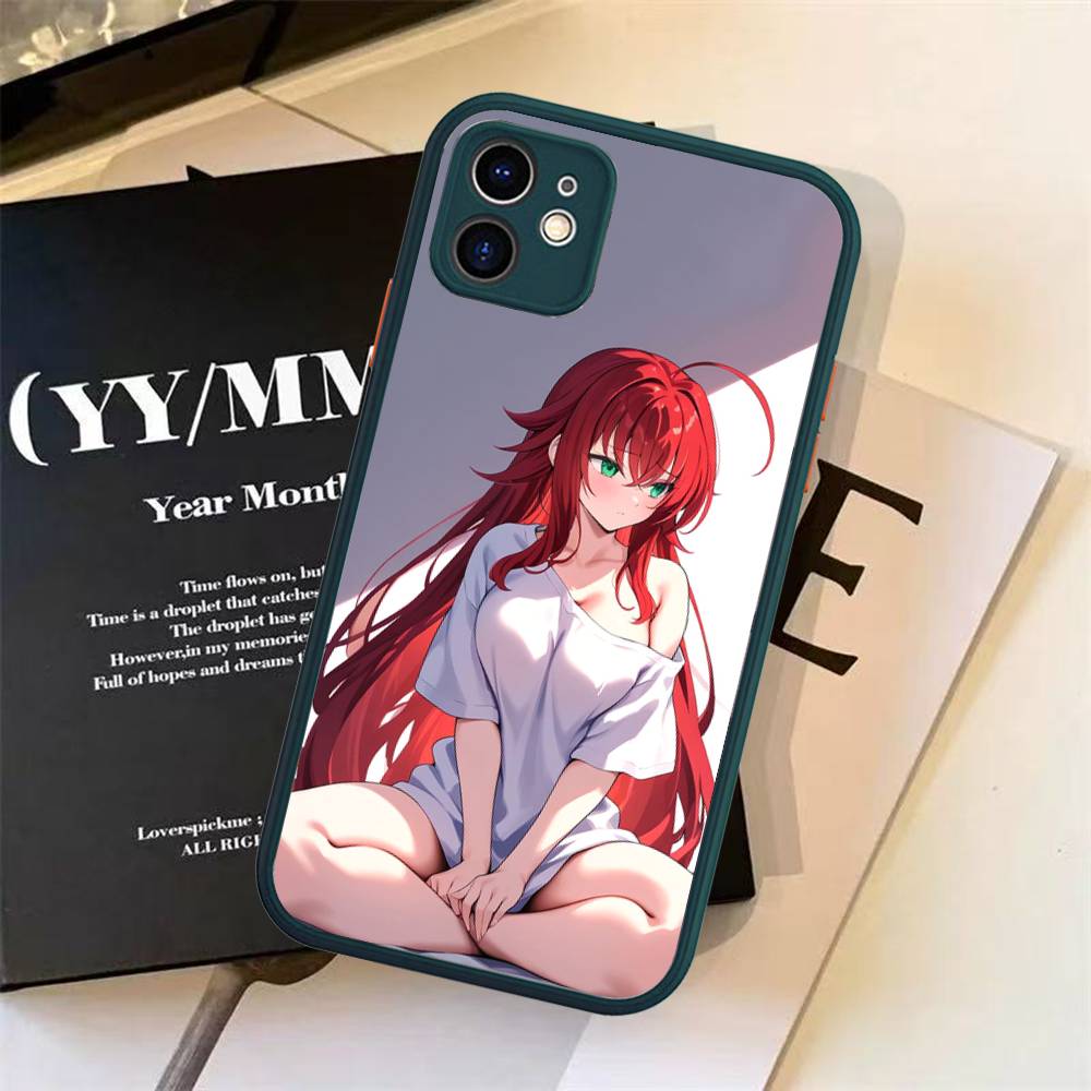 R-Rias Gremory High Для iPhone Air 16 15 14 Plus 13 12 11 Pro Max Матовый Чехол Гелевый Ударопрочный Чехол для Телефона