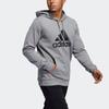 Adidas Мужская баскетбольная толстовка с большим логотипом, серая GH6662