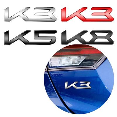 Для K3 K5 K8 Надпись Эмблема Forte Cerato Optima Sorento Sportage GT Line Car Металлический Значок Логотип Наклейки На Кузов Задняя Наклейка