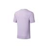 Футболка унисекс с коротким рукавом и круглым вырезом Li Ning Ping Pong Rookie Series с логотипом, быстросохнущая, сиреневая ATST033-5