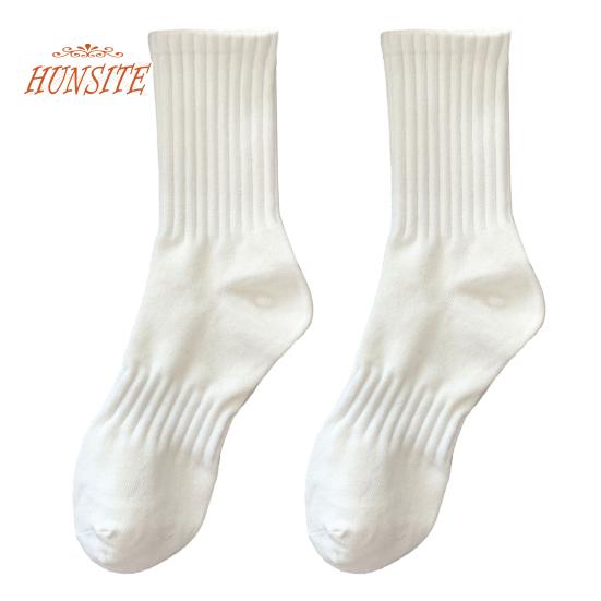 1 пара носков унисекс, однотонная трикотажная средняя трубка, защита лодыжки, противоскользящая, теплая, без запаха, впитывает пот, спортивные носки для взрослых на четыре сезона