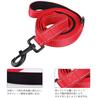 MOE Dog Leash, Suitable for Large and Medium Dogs, 2 Handles, Adjustable Long Leash, Reflective Nylon Leash, 1.5m Long, for Walking and Training (Red)