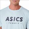 Asics Мужская футболка с рисунком для тенниса на корте 2041a259406 Мужская круглая футболка с коротким рукавом
