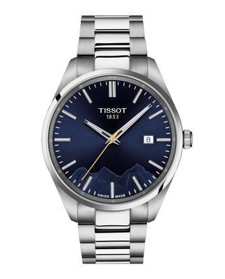 Мужские часы Tissot PR 100 Jungfraubahn Кварцевые 40 мм 80 T1504101104102 с синим циферблатом