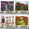 Spring Garden Scenery Tapestry Office Living Room Decoration Home Wall Tapestry