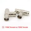 10 шт. 2-канальный BNC-разъем «папа-мама» с правым углом BNC-разъем «папа-мама» разъем типа Т-разветвитель RG59 Q9 коаксиальный кабельный разъем-конвертер