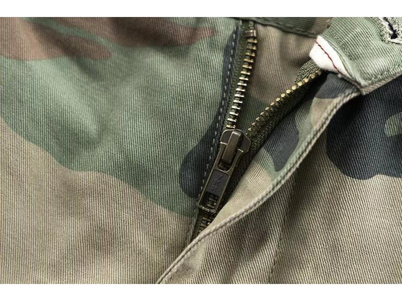 Мужские ретро камуфляжные джоггеры карго - Свободные повседневные брюки в военном стиле для уличной одежды и рабочей одежды