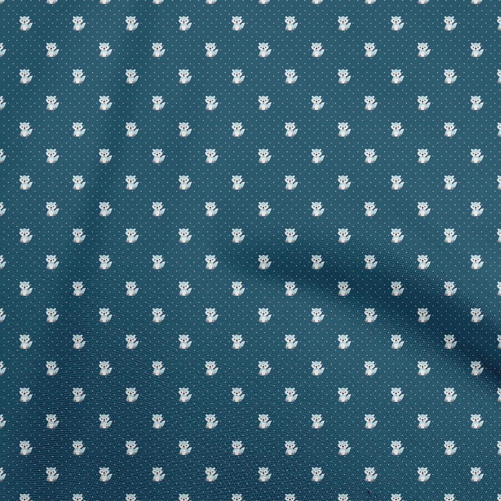 oneOone Ткань Cotton Flex Light Blue с азиатской тематикой, японский швейный материал, ткань с принтом, по ярдам, 40 дюймов