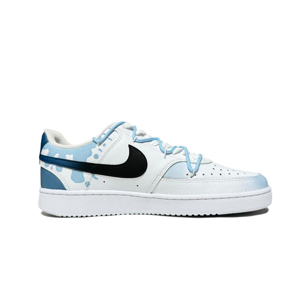 Nike Court Vision 1 Tylend Сказочные Устойчивые к истиранию Низкие Кеды для Скейтборда Унисекс Синий Белый CD5463-101(Команда61-)