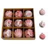 8cm 9pcs Painted Colored Sticky Christmas Ball Set Boxed Christmas Decorations Christmas Tree Ornaments