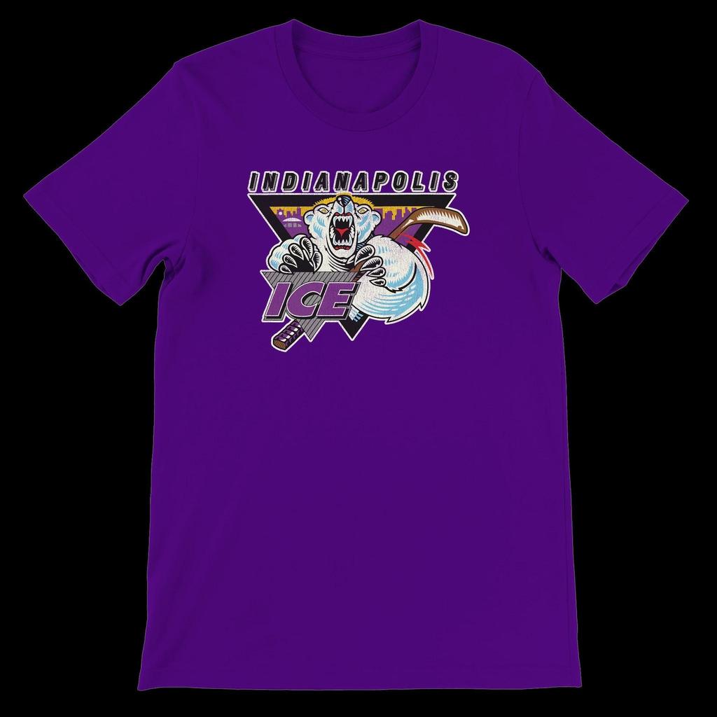 Indianapolis Ice Hockey Shirt - Vintage Defunct Team Merchandise Tee