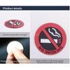 Пленка-наклейка для автомобиля Напоминание о запрете курения Самоклеящаяся Прочная Четкая маркировка Аксессуары для интерьера автомобиля Запрет курения в автомобиле Здоровый