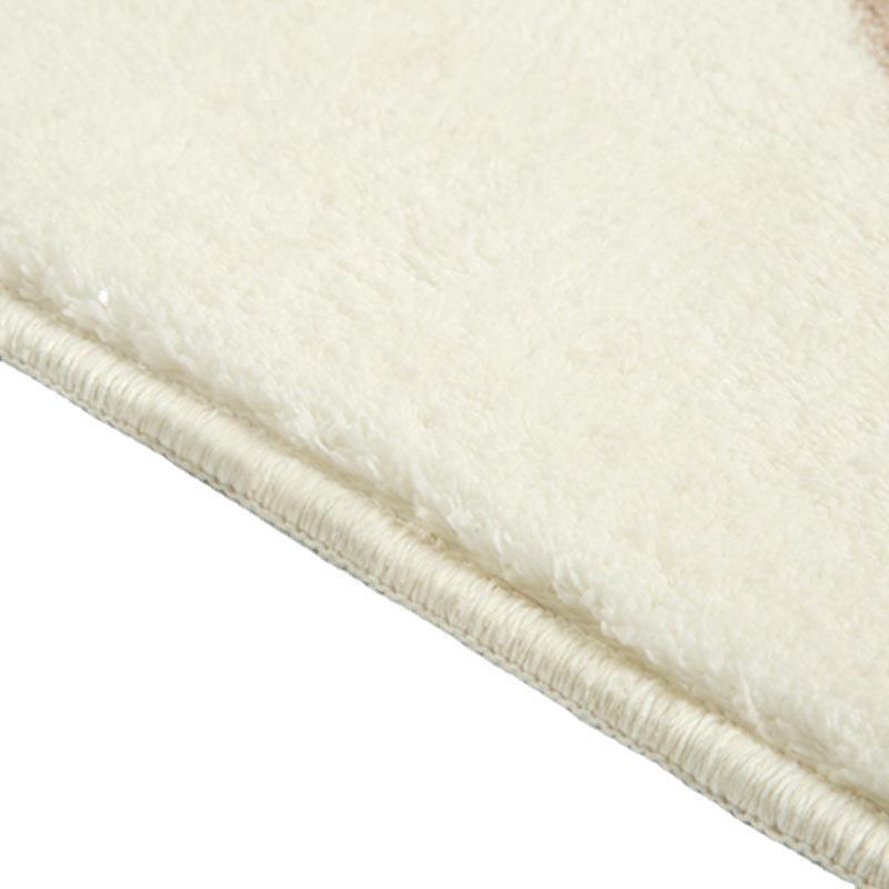 Круглый коврик для гостиной из искусственного кашемира – нескользящий коврик для журнального столика или прикроватной тумбочки