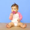 Nuby TG Ease Подушечка для чистки десен при прорезывании зубов, Силикон без БФА, Розовая, NU-80429