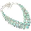 Amazonite Gemstone Handmade 925 Silver Jewelry Necklace 18" JCN484-225
