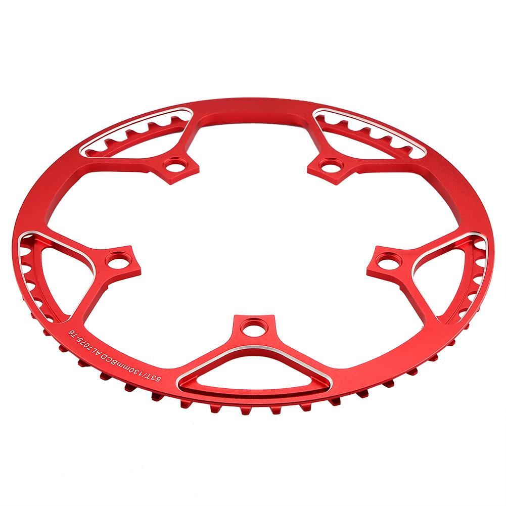   53T CNC Aluminum Alloy Mountain Bike Single Crank Chain   Repair Parts (Black)
