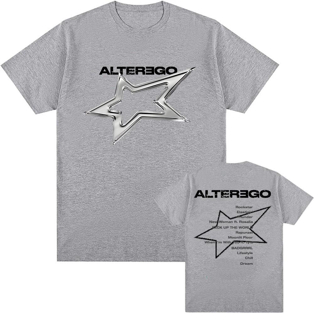 Футболки с рисунком альбома певицы Корана Alter Ego LISA Fashion Hip Hop Streetwear Унисекс Летние хлопковые футболки для мужчин и женщин